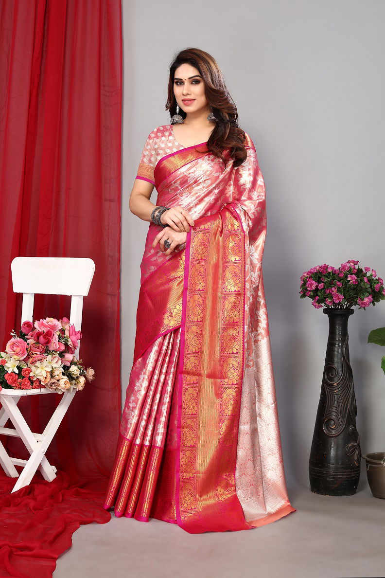 Meera 153 Color Set Banarasi SIlk Sarees Catalog
